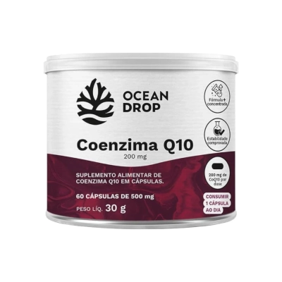 Coenzima CQ10 200mg, 60 Cápsulas, Ocean Drop