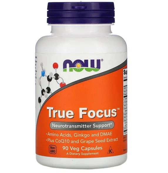 True Focus, 90 Cápsulas Vegetarianas, Now