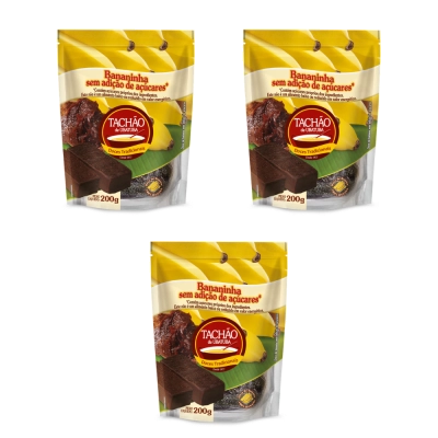 Bananinha Artesanal, 3 Unidades, Sabores, Tachão Ubatuba