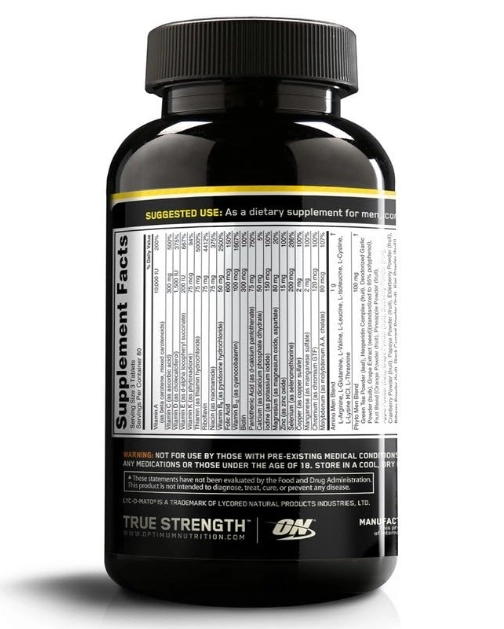 Multivitamínico Opti-Men, 240 Comprimidos, Optimum Nutrition