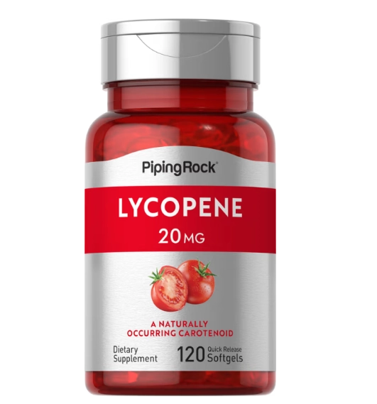 Licopeno 20mg, 120 Cápsulas, PipingRock