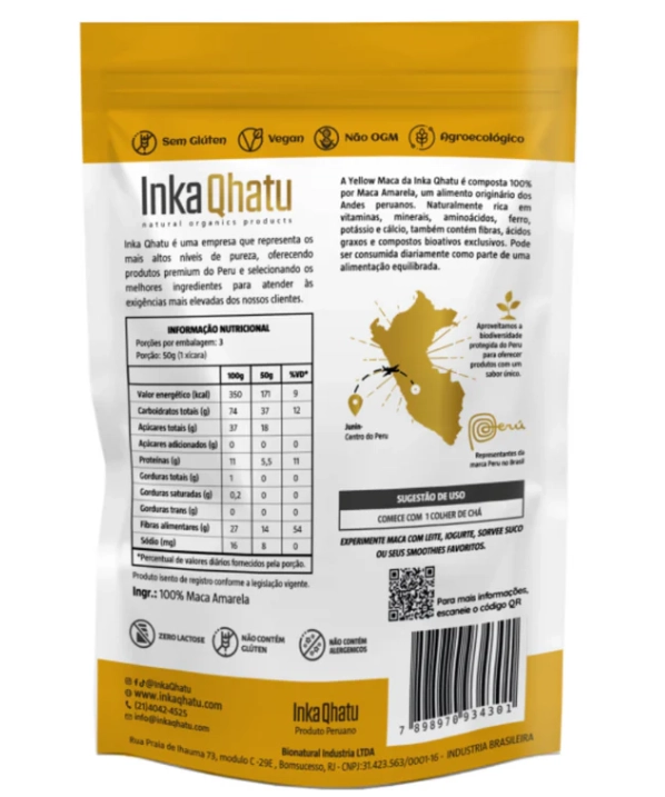 Yellow Maca Peruana Premium, 150g, Inka Qhatu