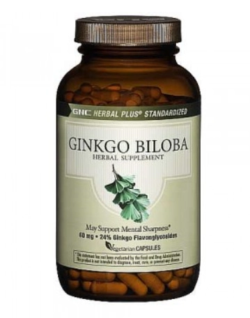 Ginkgo Biloba Herbal Plus, 50mg, 120 Cápsulas, GNC