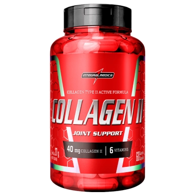 Colágeno tipo II + 6 Vitaminas, 40mg, 60 Cápsulas, Integralmedica