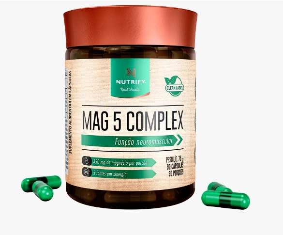 Mag 5 Complex, 90 Cápsulas, Nutrify