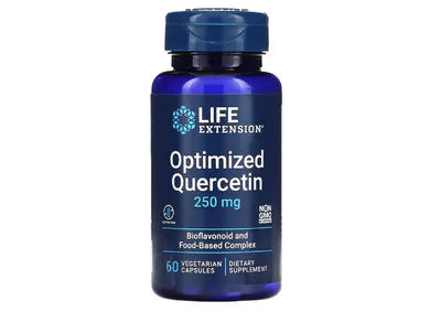 Quercetina otimizada, 250mg, 60 Cápsulas, Life Extension
