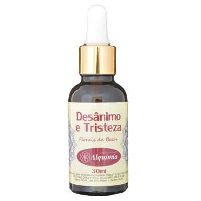 Floral de Bach, Tristeza e Desânimo, 30ml, Alquimia 