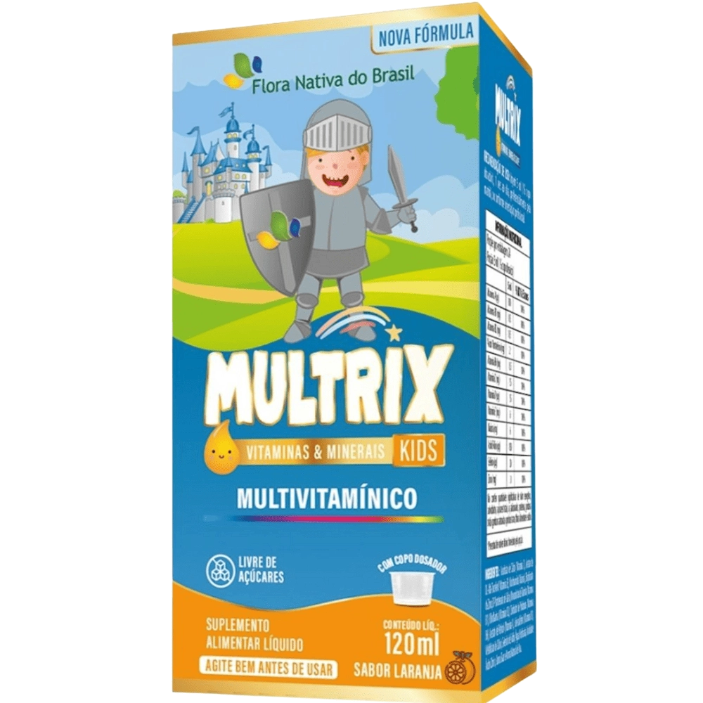 MULTRIX (Xarope Infantil com Vitaminas de A a Z) 120ml - Flora Nativa do Brasil