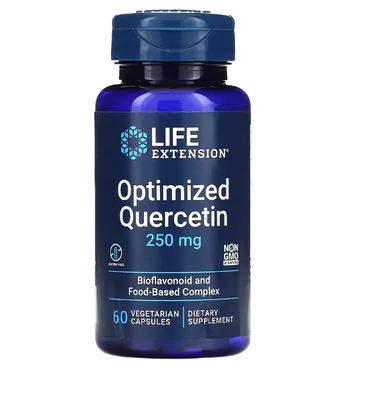 Quercetina otimizada, 250mg, 60 Cápsulas, Life Extension