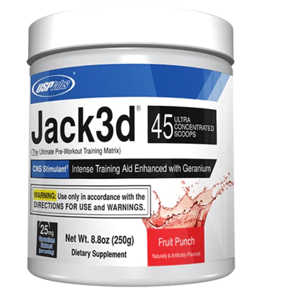 Pré-treino Jack3d, 250g Sabor Fruit Punch, Hi-Tech Pharma