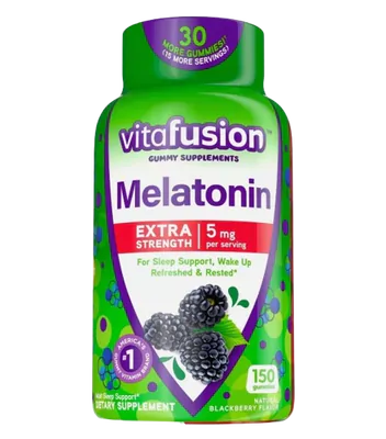 Melatonina 5mg, 150 Gomas Sabor Blackberry, Vitafusion