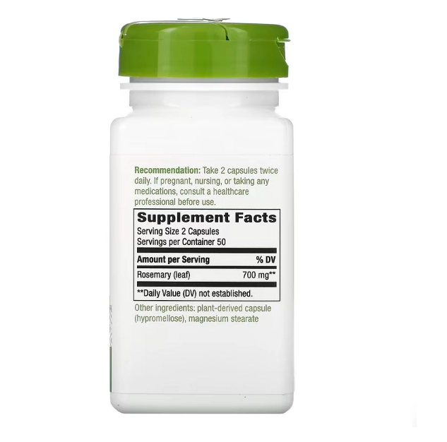 Folha de Alecrim, 350 mg, 100 Cápsulas, Nature's Way