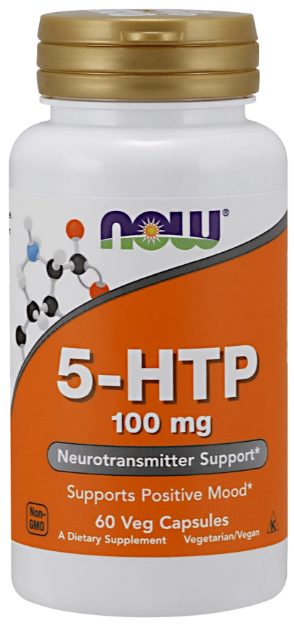 5-HTP, 100mg, 60 cápsulas, Now