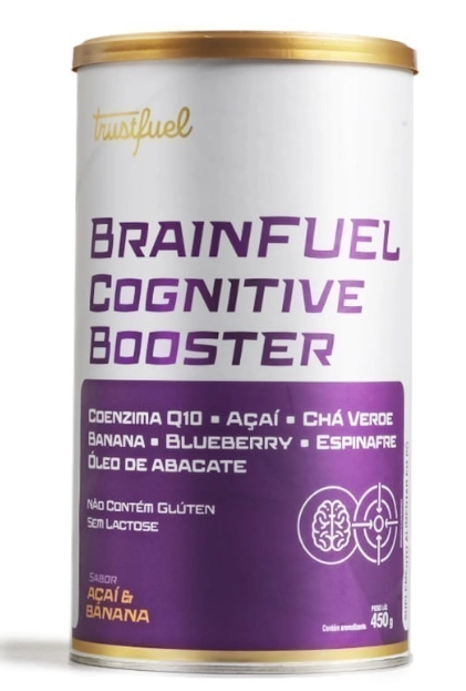Brainfuel, Foco Mental Aprimorado, Acai Banana, 450g, Trustfuel