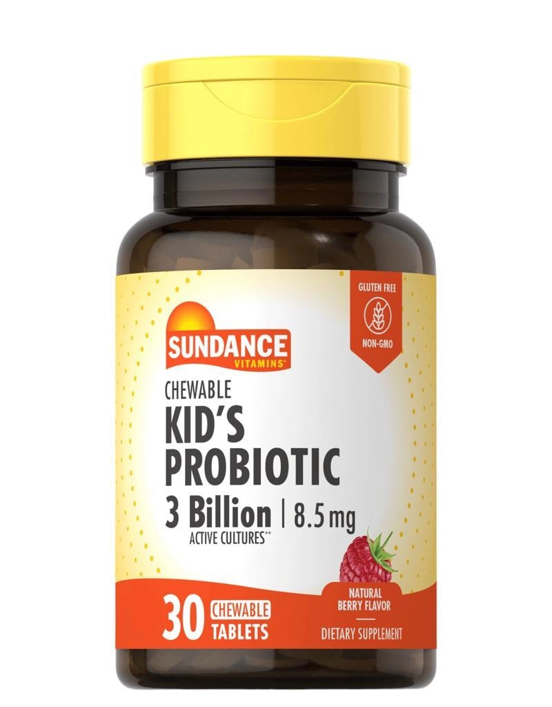 Probiótico infantil, 3 Bilhões, 30 comprimidos mastigáveis, Sundance