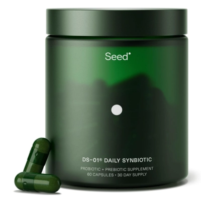 DS-01 Daily Synbiotic, Simbiótico Diário, Prebiótico e Probiótico, 60 Cápsulas Vaganas, Seed 