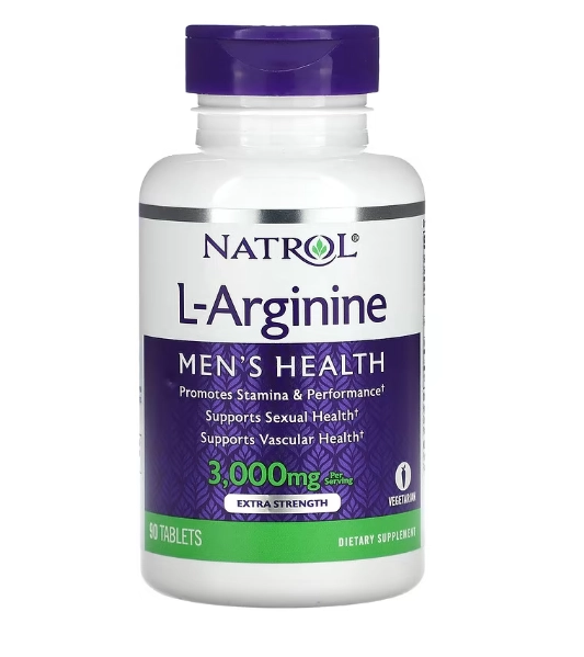 L-Arginina Força Extra, 5000mg, 90 Comprimidos, Natrol