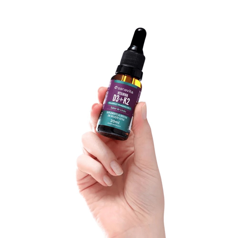 Vitamina D3 + K2 Em Gotas, 20ml - Sanavita