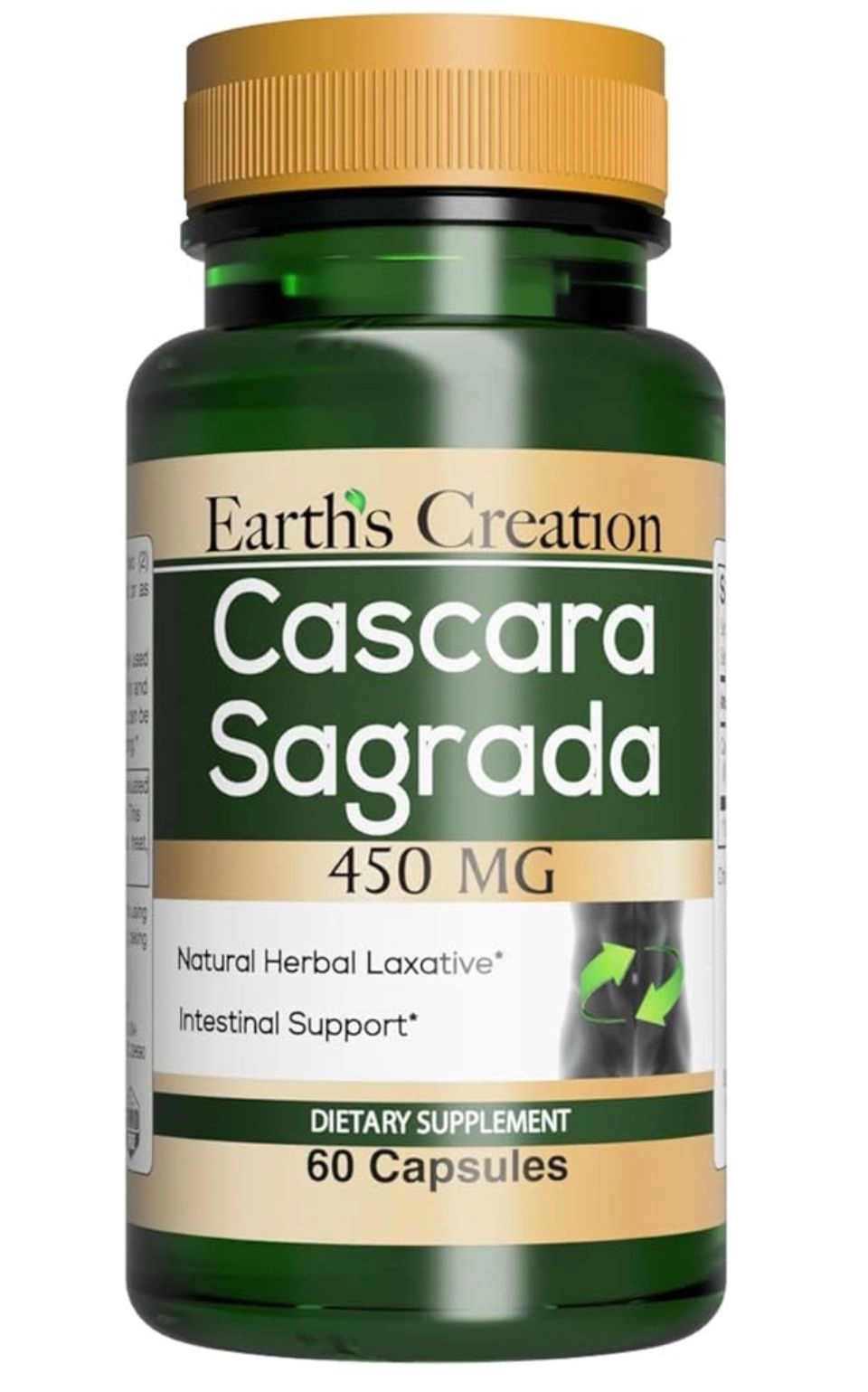 Cáscara Sagrada 450mg, 60 Softgels, Earth's Creation