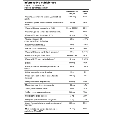 Multivitamínico Men's 50 Plus - 120 Comprimidos, Vitacost