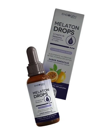 Melaton Drops, Melatonina 210mcg, 30ml Sabor Maracuja, Endogen