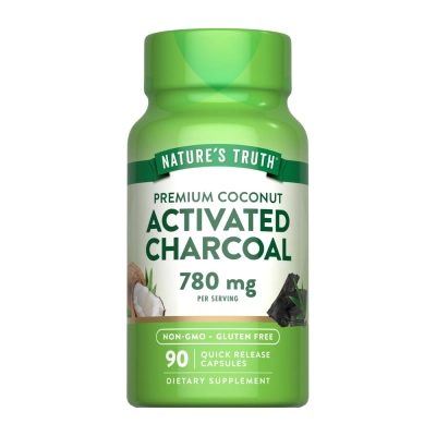 Carvão Ativado 780mg, 90 Cápsulas, Nature's Truth