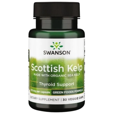 Scottish Kelp, Alga Marinha Escocesa, 750mg, 30 Cápsulas, Swanson