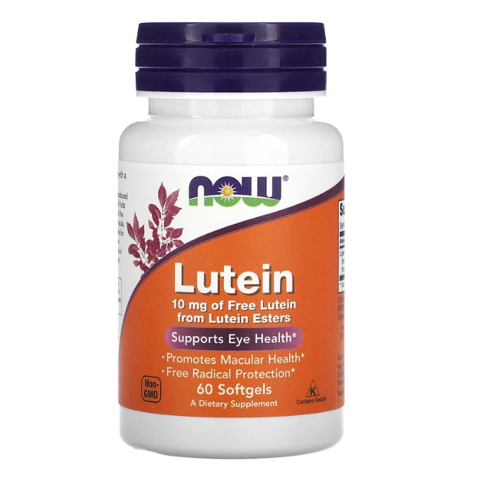 Luteína, 10mg, 60 Cápsulas, Now