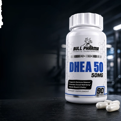 DHEA 50mg, Energia, Disposição e Suporte Hormonal, 90 Cápsulas, Bull Pharma