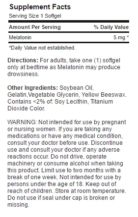 Melatonina, 5mg, Time Release, 120 Comprimidos, Puritans Pride