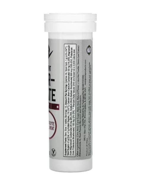 Efervescente Effer-Hydrate, 10 Comprimidos Sabores, Now