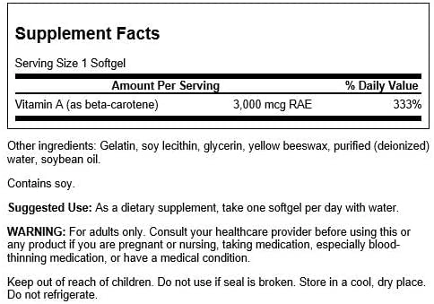 Betacaroteno, 10,000IU, 250 Softgels, Swanson