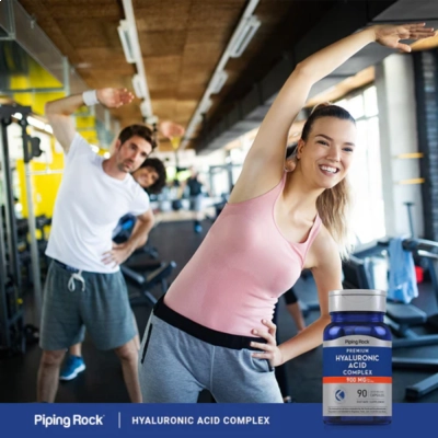 Ácido Hialurônico Complex, 900mg, 90 Cápsulas, PipingRock