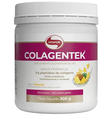 Colágeno Colagentek, 300g, Sabor Abacaxi, Vitafor