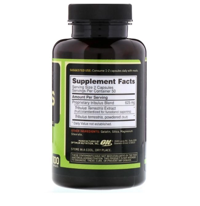 Tribulus Terrestris, 625mg, 100 comprimidos, Optimum Nutrition