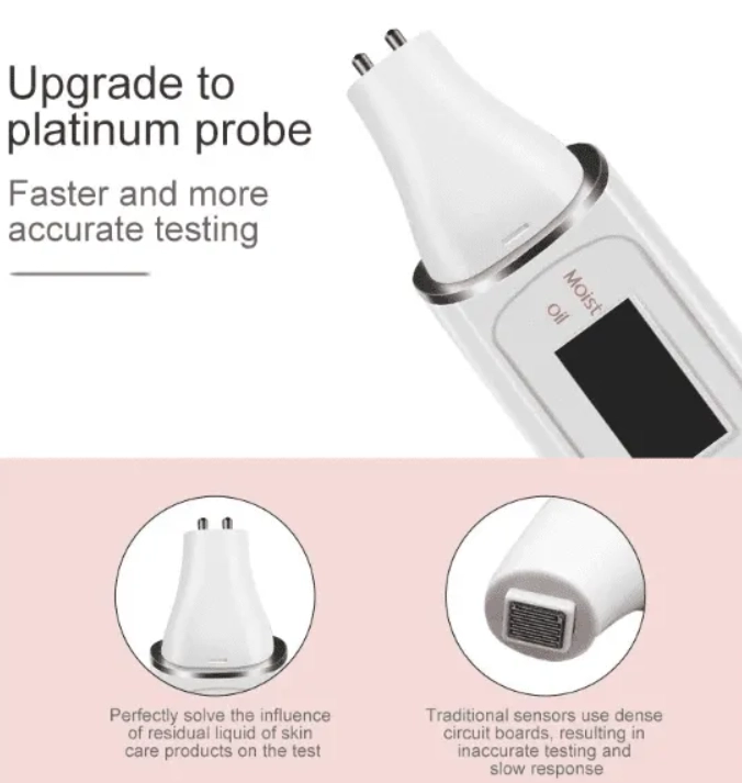 Avaliador e Detector inteligente de Umidade de Pele e Oleosidade, instrumento portátil