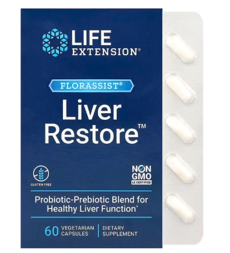 Florassist, Liver Restore, 60 Cápsulas, Life Extension