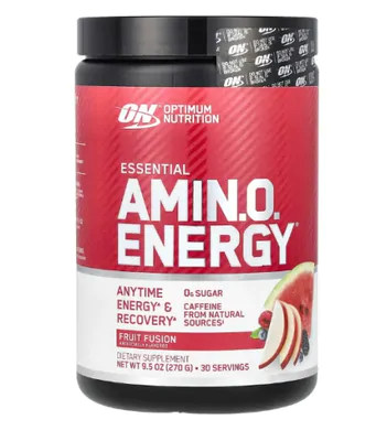 Essential AMINO Energy, Sabor Fusão de Frutas, 270g, Optimum Nutrition