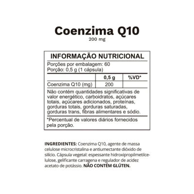 Coenzima CQ10 200mg, 60 Cápsulas, Ocean Drop