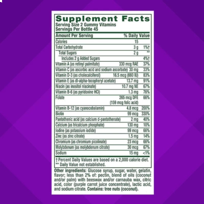 GLP-1 Support Gummies, Metabolismo e Controle do Apetite, 90 Gomas, Vitafusion