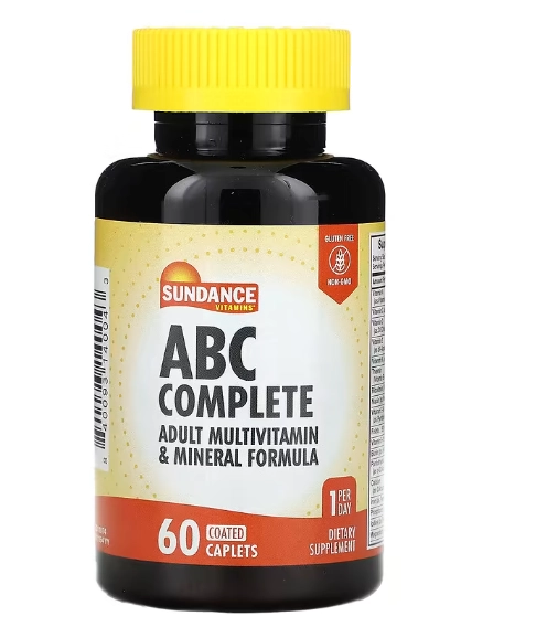 ABC Complete, Multivitamínico e Mineral, 60 cápsulas, Sundance