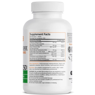 Super B, Complexo B, 250 Comprimidos, Bronson