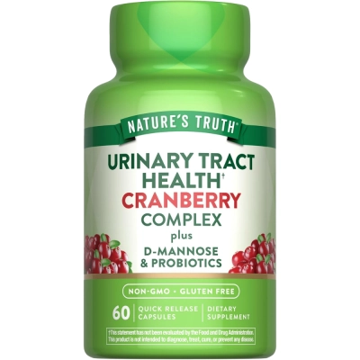 Cranberry com D-Manose e Probióticos, 60 Cápsulas, Natures Truth