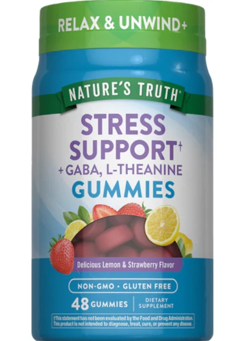 Stress Support + com Gaba e L-Teanina, 48 gomas, Nature's Truth