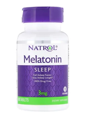 Melatonina 3mg, 60 Tablets, Natrol Melatonina 3mg, 60 Tablets, Natrol