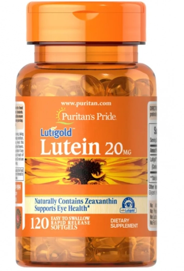 Luteína 20mg, com Zeaxantina, 120 Cápsulas, Puritan's Pride