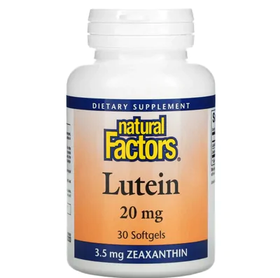 Luteina Xantofila, 20 mg, 30 Cápsulas, Natural Factors
