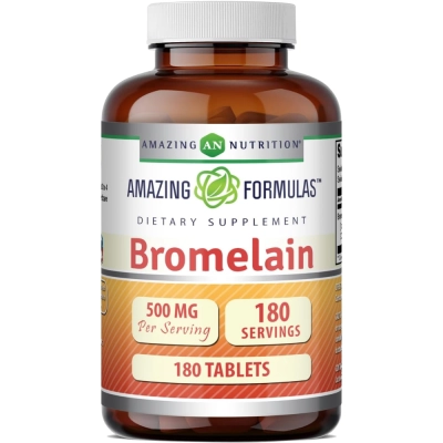 Bromelina, 500mg, 180 Comprimidos, Amazing Formulas