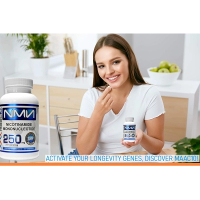 NMN 250mg, Mononucleotídeo de Nicotinamida, 30 Cápsulas, MAAC10