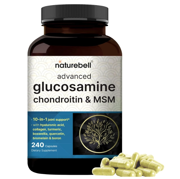 Glucosamina Condroitina com MSM, 240 Cápsulas, NatureBell